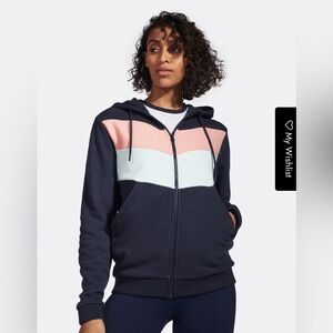 LNDR Women's Navy Marl Chill Pop Hoodie Size Small 100 Cotton